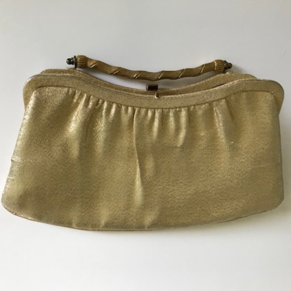 Vintage 1960s ‘After Five’ Gold Lame Evening Bag